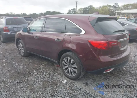 2015 Acura Mdx Technology Package from USA, damaged, VIN 5FRYD3H4XFB012147